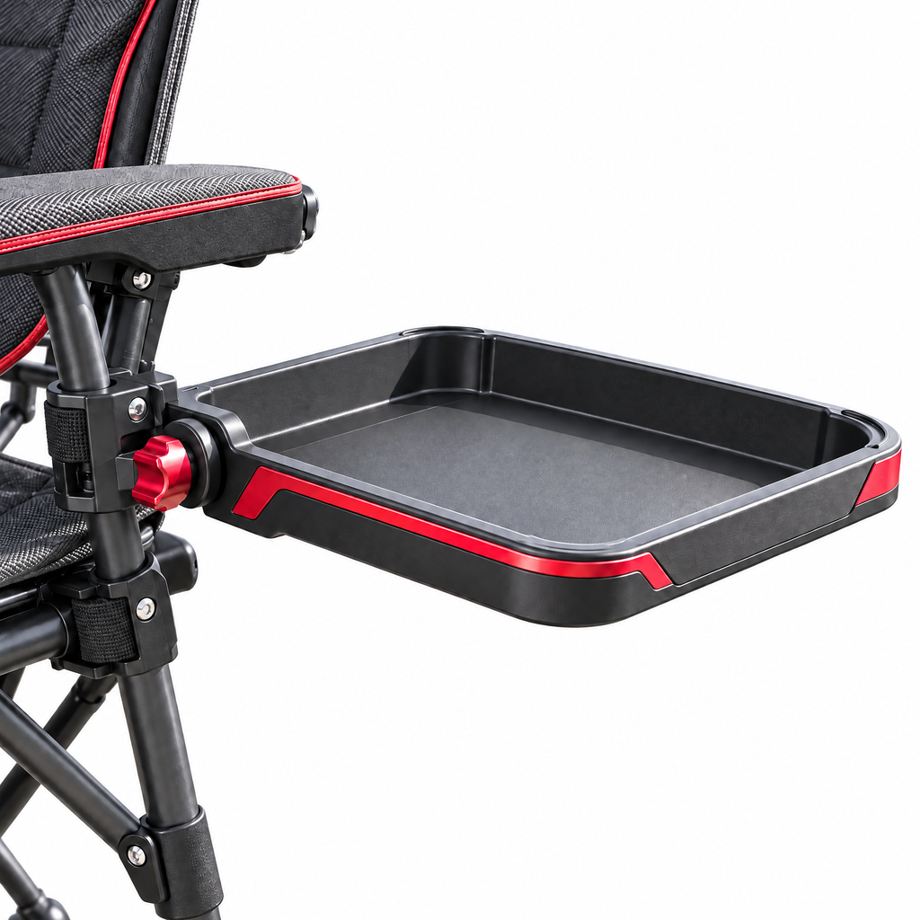 Fishing chair side tray