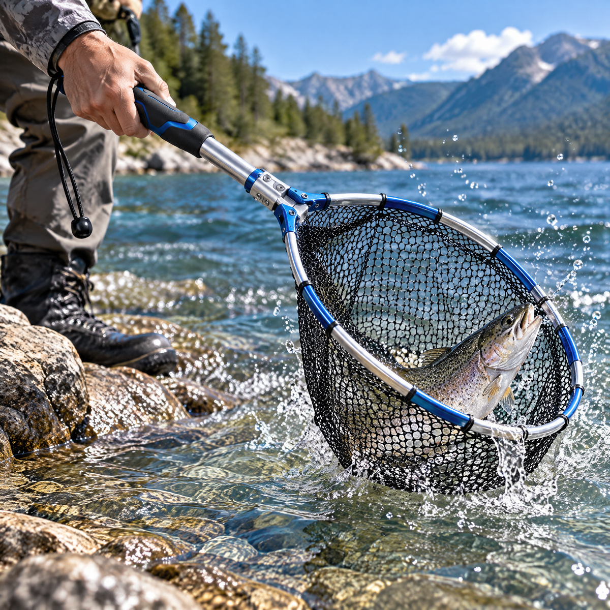 Portable landing net