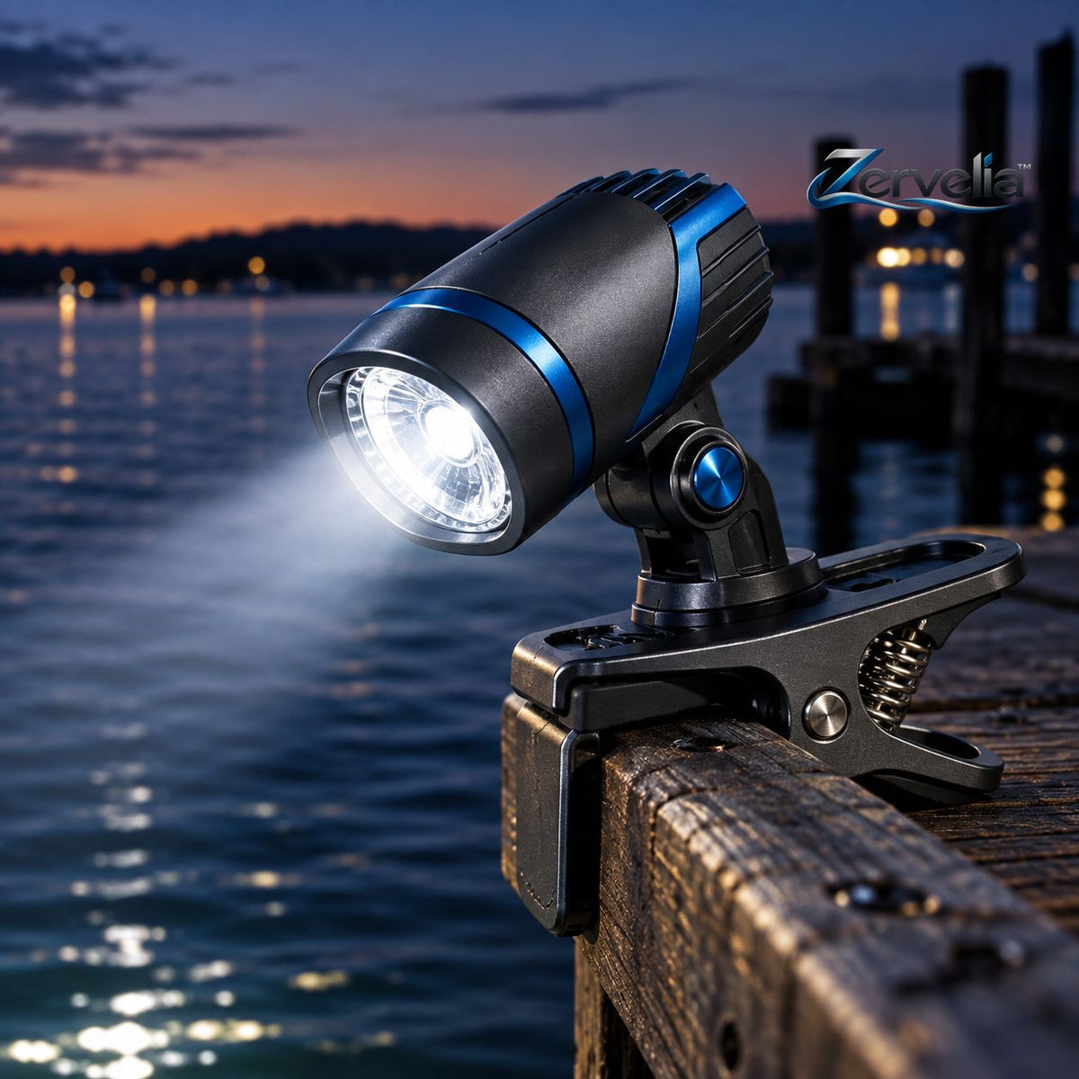 Clip-on night fishing light