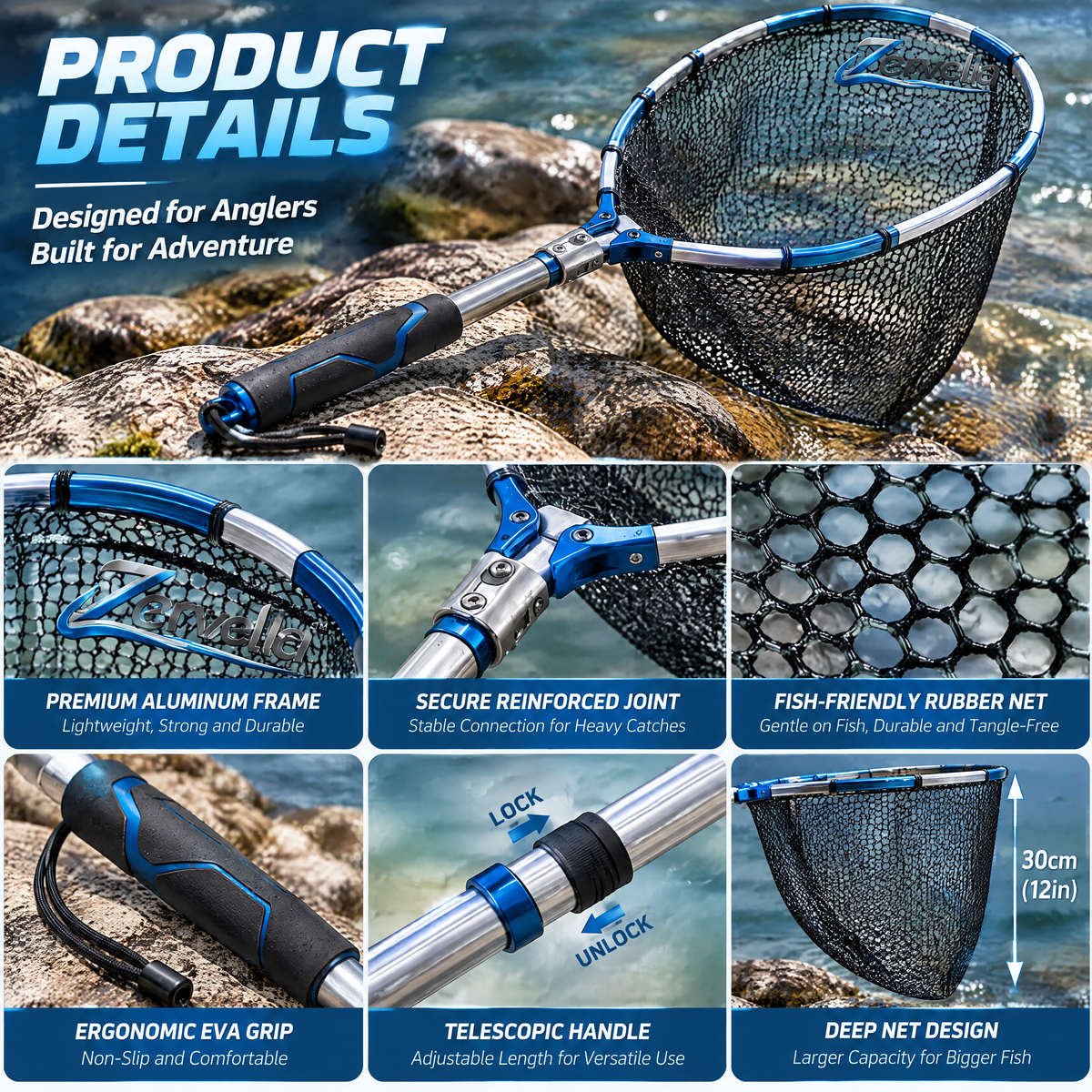 Portable landing net
